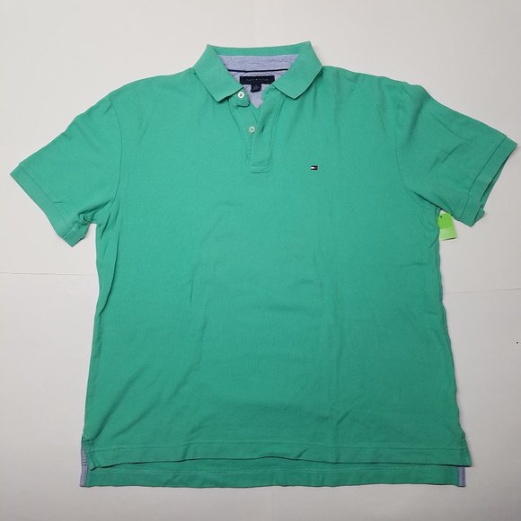 Teal Tommy Hilfiger Mens Polo | XL - Picture 1 of 8